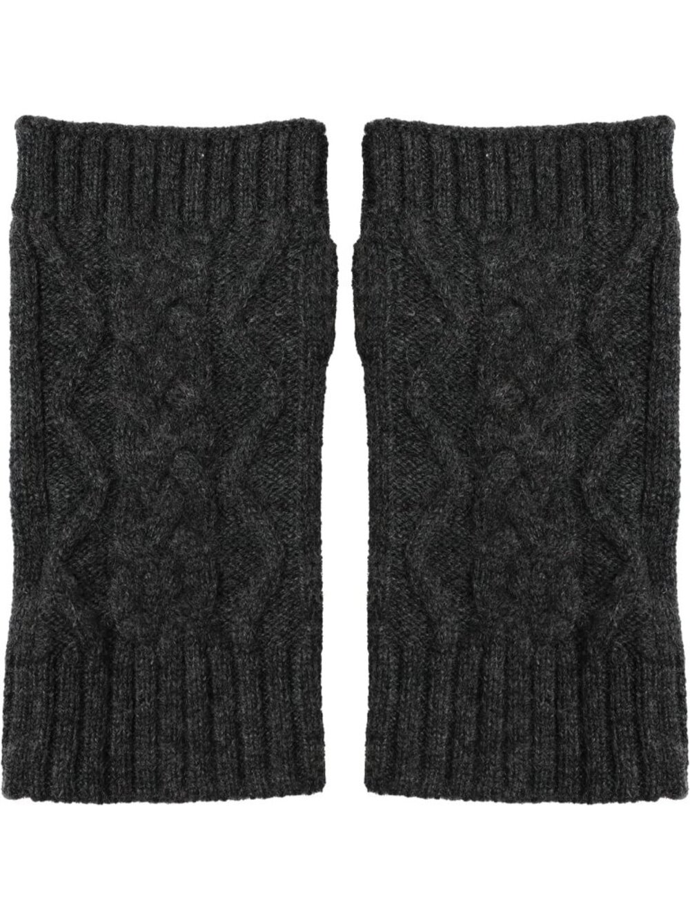 Women Dark Gray 100% Cashmere Mitten Winter Warm Soft Gloves with Gift Box - Picture 6 of 6